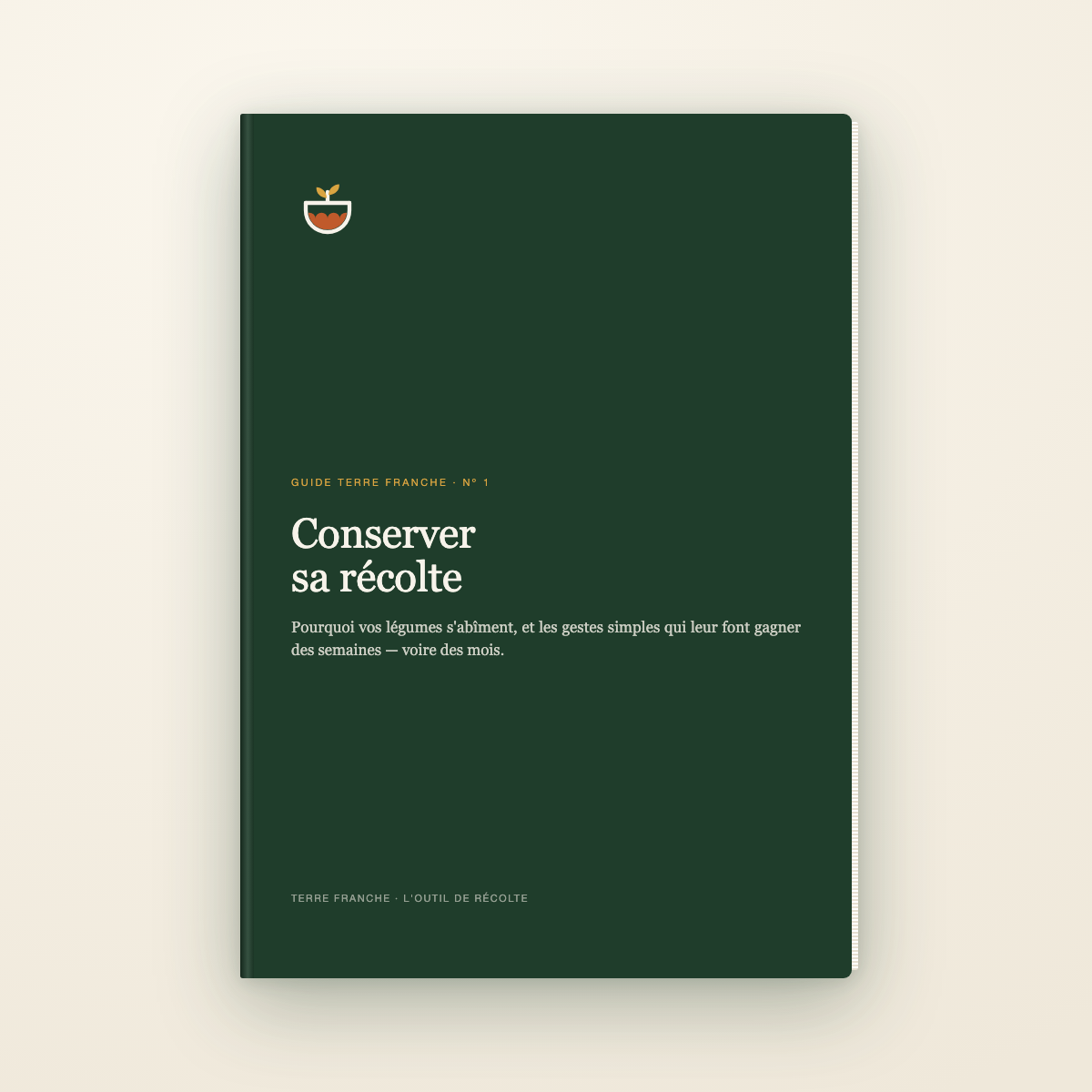 Couverture du guide Conserver sa récolte, Terre Franche