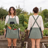 Coloris Vert Potager porté, vue de face et vue de dos